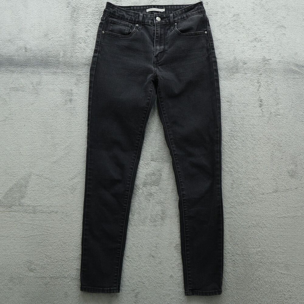 Levi's 721 Jeans Women's Size 27 Gray High-Rise Skinny Denim 29" Inseam Stretch